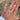 Hand wearing a lab grown oval diamond ring Diamond Daughters