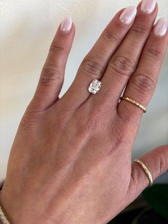 Elongated Cushion Old Mine Cut Lab Grown Diamond OMC