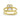 Kendall |Bezel Emerald Moissanite Double Band 14k Yellow Gold Engagement Ring - Diamond Daughters, Back View