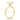 Briseida | Solitaire 14K Yellow Gold Tulip Gallery Engagement Ring - Lab Grown Diamonds, Moissanite Top Side View