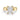 Karen | Radiant Cut Hidden Halo Flat Shank 14k Yellow Gold Engagement Ring - Diamond Daughters, Front View