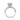 Nadine | Round Double Hidden Halo Accent Stone 14k White Gold Engagement Ring - Diamond Daughters, Top View