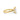 Yazmin| Emerald Solitaire Hidden Halo Grooved Shank Moissanite 14K Yellow Gold Engagement Ring - Diamond Daughters, Side View