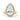 Janika | Pear Zero Gap Halo 14K Yellow Gold Engagement Ring - Diamond Daughters, Front View