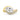 Briah | Bezel Accent Stone 14K Yellow Gold Engagement Ring - Diamond Daughters, Front View