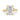 Macy | Split Shank 14K Yellow Gold Engagement Ring - Lab Grown Diamonds, Moissanite Front View
