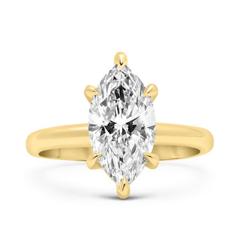 Marquise Moissanite 14K Gold Engagement Ring
Diamond Daughters