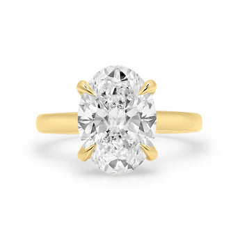 Rose | Oval Cut Hidden Moissanite 14K White Gold Engagement Ring
Diamond Daughters