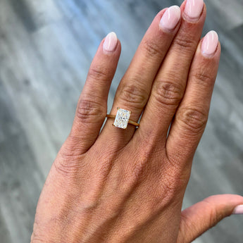 Radiant Lab Grown Diamond 14K Gold Engagement Ring
Diamond Daughters