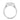 14k white gold custom bezel engagement ring