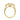 Jean | Mill Grain Halo And Shank 14K Yellow Gold Engagement Ring - Diamond Daughters, Top View