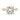Andrea | Round Moissanite 14k Yellow Gold Engagement Ring - Diamond Daughters, Front View