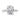 Angela | Oval Moissanite 14k White Gold Engagement Ring - Diamond Daughters, Front View