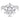 Henna | Round Hidden Halo Moissanite 14k White Gold Engagement Ring Diamond Daughters, Front View