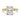 Riley | Elongated Cushion Hidden Halo Moissanite Engagement Ring - Diamond Daughters, Front View