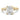 Sammy | Elongated Cushion Cut Shank Accent Stone 14K Yellow Gold Engagement Ring - Diamond Daughters, Front View
