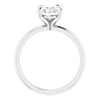 1.71 CT Oval Lab Grown Diamond Solitaire Engagement Ring - Diamond Daughters