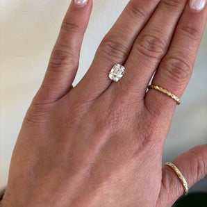 Elongated Cushion Old Mine Cut Lab Grown Diamond OMC