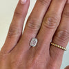 2.10CT Emerald Lab Grown Diamond- Diamond Daughters, Top Hand View