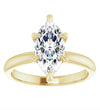 2.01CT Marquise Lab Grown Diamond Solitaire 14K Yellow Gold Engagement Ring - Diamond Daughters, Front View