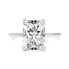 2.06CT Radiant Lab Grown Diamond Solitaire 14K White Gold Engagement Ring - Diamond Daughters, Front View