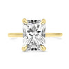 2.06CT Radiant Lab Grown Diamond Solitaire 14K Yellow Gold Engagement Ring - Diamond Daughters, Front View