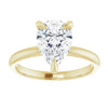 2.56 CT Pear Lab Grown Diamond Solitaire 14K Yellow Gold Engagement Ring - Diamond Daughters, Front View