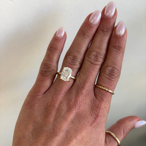 3.55CT Elongated Cushion Lab Grown Diamond