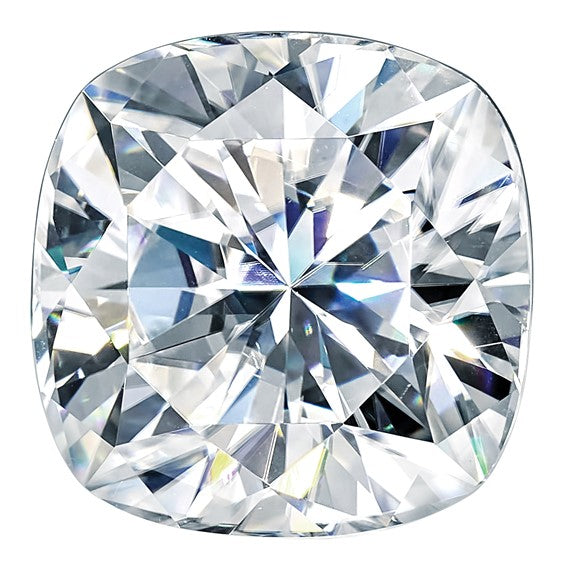 Cushion Cut Moissanite, Top View