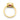 Mallory | Bezel Ruby 14k Yellow Gold Engagement Ring - Diamond Daughters, Top View