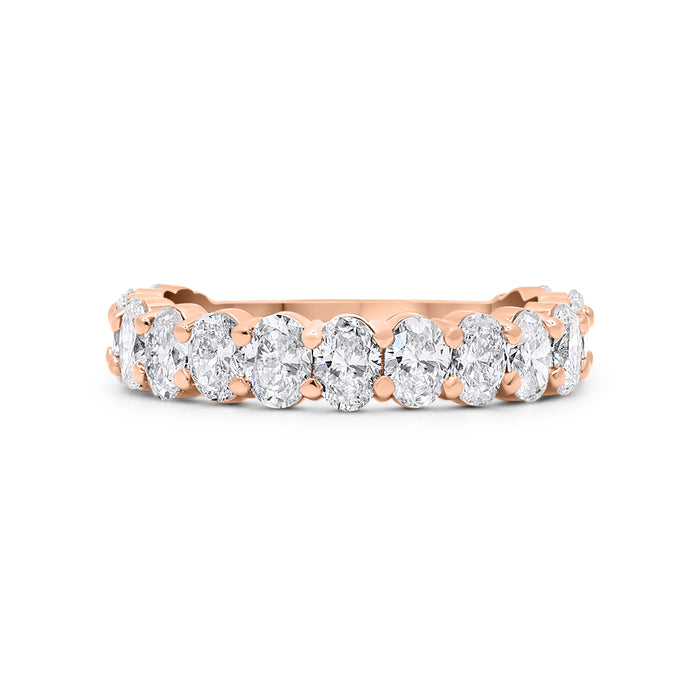 Sahar | Oval Lab Grown Diamond Wedding Band