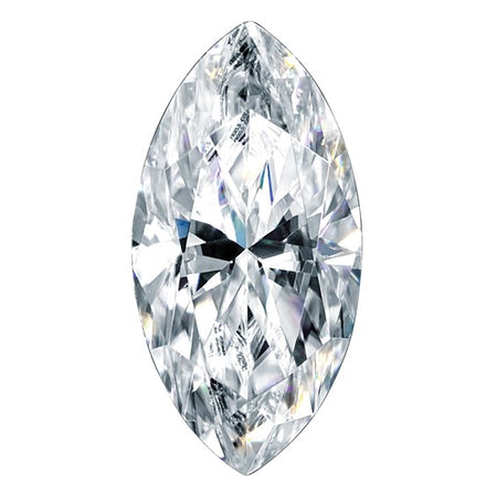 Marquise Cut Moissanite, Top View