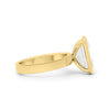 Brittanee | Bezel Emerald 14K Yellow Gold Engagement Ring - Diamond Daughters, Side View