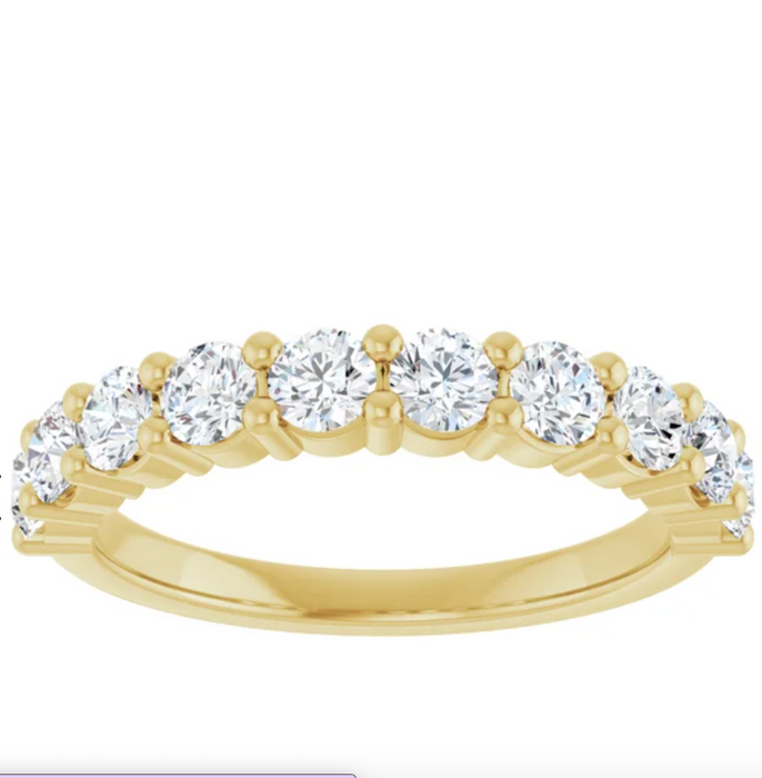 Sahar | Round Lab Grown Diamond Wedding Band