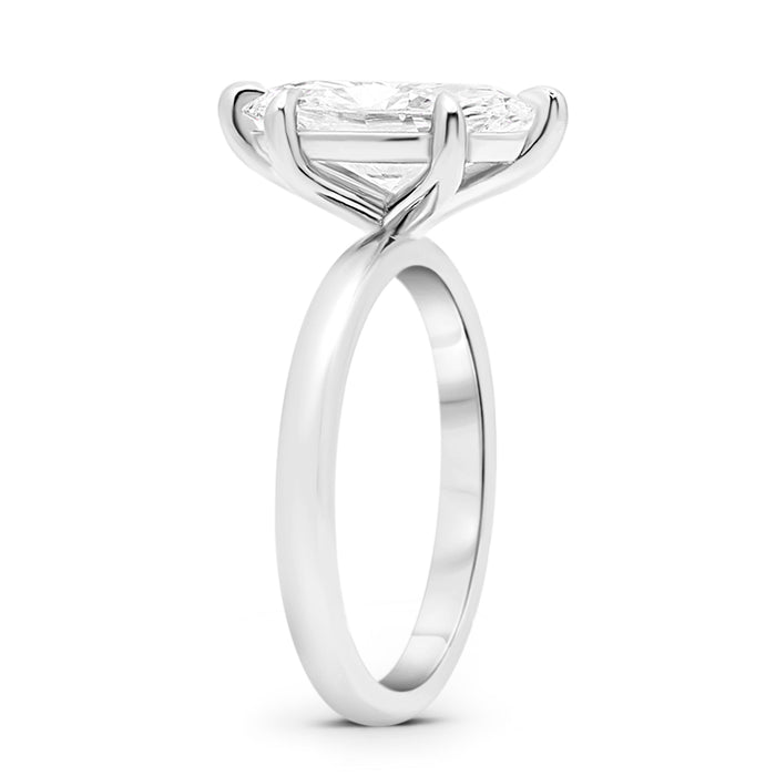 Marquise Moissanite Solitaire Engagement Ring