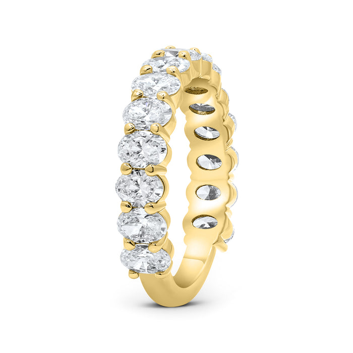 Sahar | Oval Lab Grown Diamond Wedding Band