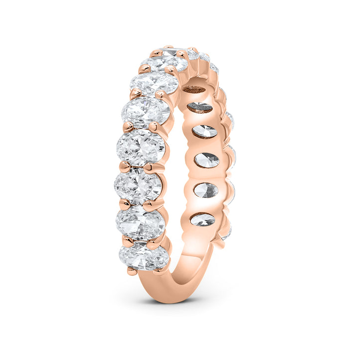 Sahar | Oval Lab Grown Diamond Wedding Band