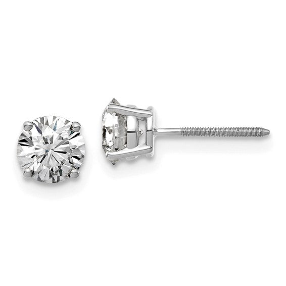 Round Lab Grown Diamond Studs 3.13TCW