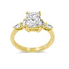 ALLISON | Cushion Accent Shapes Engagement Ring - Diamond Daughters