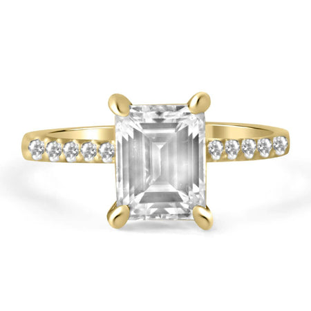 Ally Emerald Engagement Ring Setting - Diamond Daughters