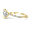 Ally | Emerald Moissanite 14k Yellow Gold Engagement Ring - Diamond Daughters, Side View