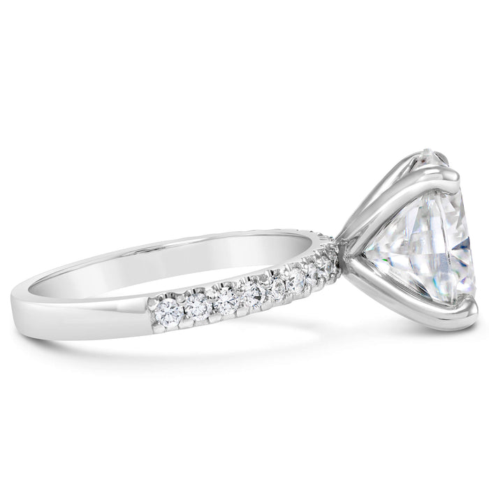 Ally | Oval Moissanite Engagement Ring - Diamond Daughters