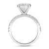 Ally | Princess Moissanite  14k White Gold Engagement Ring - Diamond Daughters, Top View