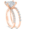 Ally | Radiant Moissanite Engagement Ring Set - Diamond Daughters