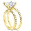 Ally | Radiant Moissanite Engagement Ring Set - Diamond Daughters