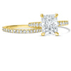 Ally | Radiant Moissanite Engagement Ring Set - Diamond Daughters