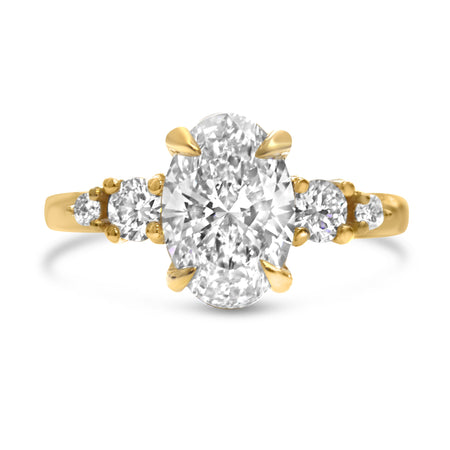 Amanda| Oval Moissanite Engagement Ring - Diamond Daughters