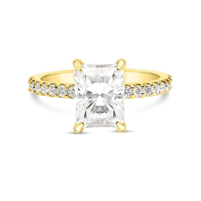 Andrea | Radiant Moissanite Engagement Ring - Diamond Daughters