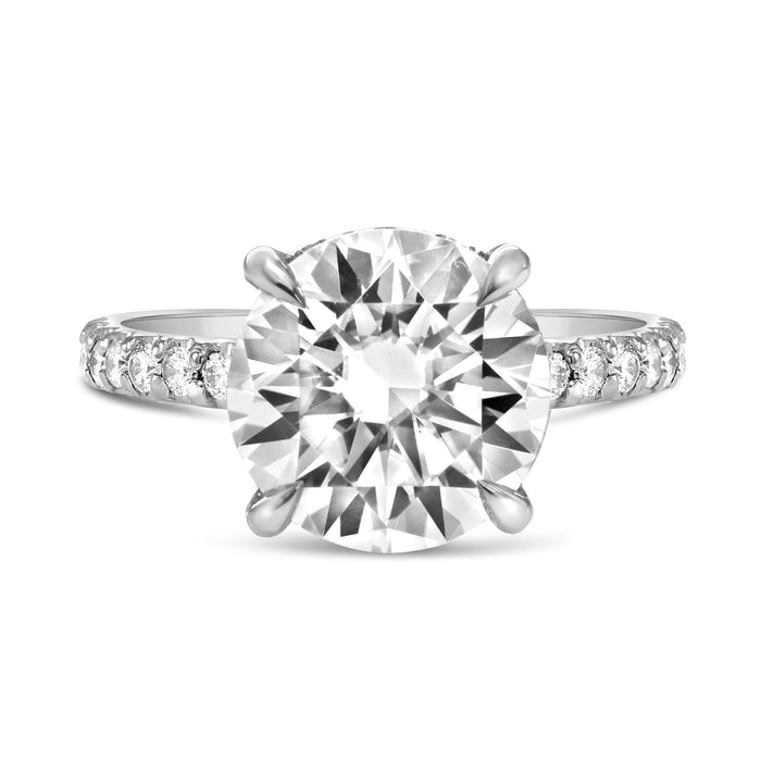 Andrea | Round Moissanite Engagement Ring - Diamond Daughters