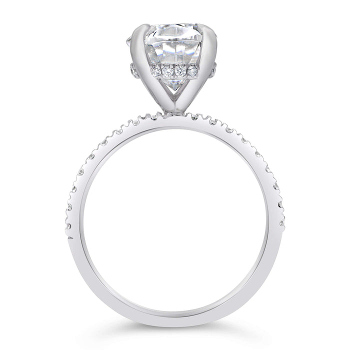 Angela | Oval Moissanite Engagement Ring - Diamond Daughters